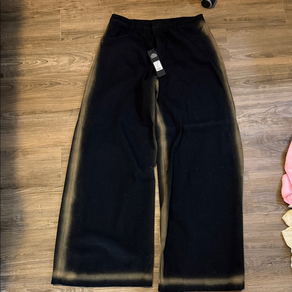 Black Wide-Leg Pants